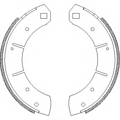 REMSA 4259.00 Brake Shoe Set